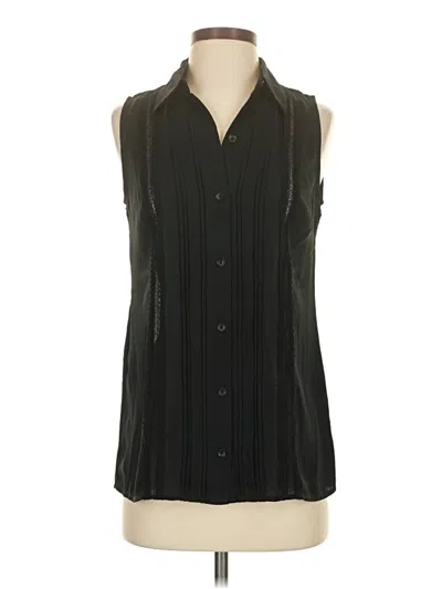 Pre-owned Cabi Sleeveless Blouse In Black