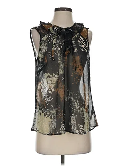Pre-owned Cabi Sleeveless Blouse In Black