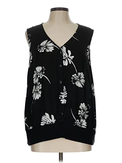 Pre-owned Cabi Sleeveless Blouse In Black