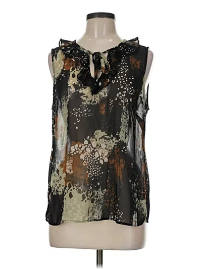 Pre-owned Cabi Sleeveless Blouse In Black
