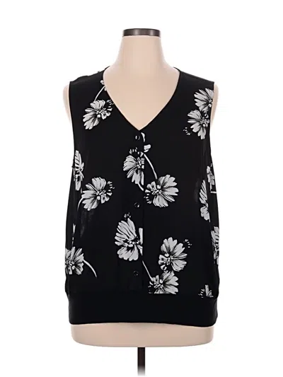Pre-owned Cabi Sleeveless Blouse In Black