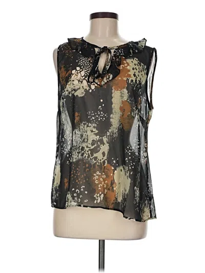 Pre-owned Cabi Sleeveless Blouse In Black