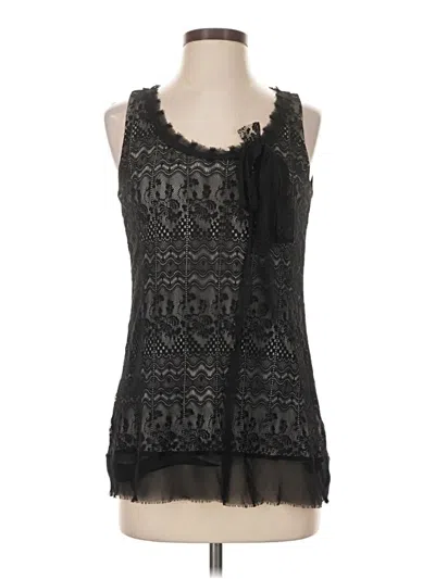 Pre-owned Cabi Sleeveless Blouse In Black