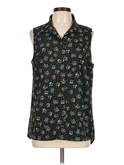 Pre-owned Cabi Sleeveless Blouse In Black