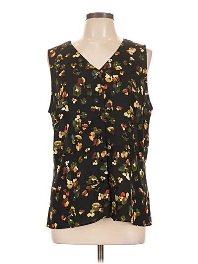 Pre-owned Cabi Sleeveless Blouse In Black