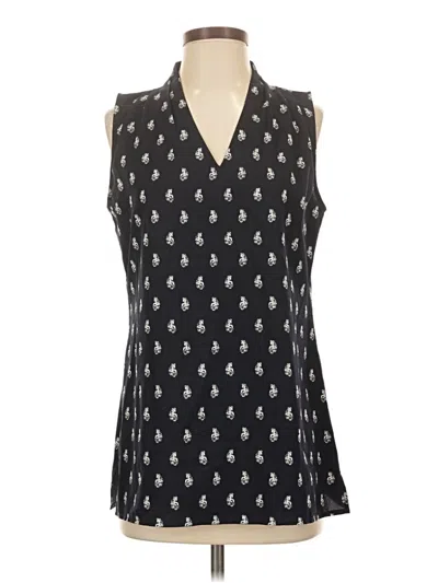 Pre-owned Cabi Sleeveless Blouse In Black