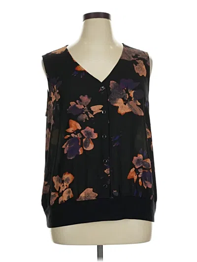 Pre-owned Cabi Sleeveless Blouse In Black