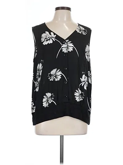 Pre-owned Cabi Sleeveless Blouse In Black