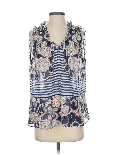 Pre-owned Cabi Sleeveless Blouse In Blue