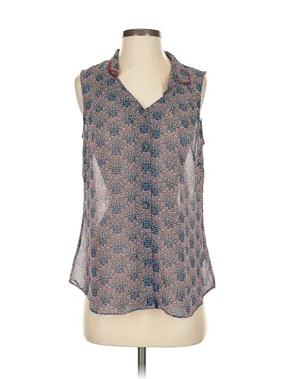 Pre-owned Cabi Sleeveless Blouse In Blue