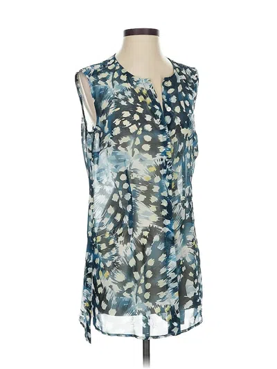 Pre-owned Cabi Sleeveless Blouse In Blue