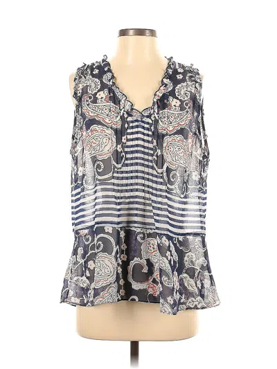 Pre-owned Cabi Sleeveless Blouse In Blue