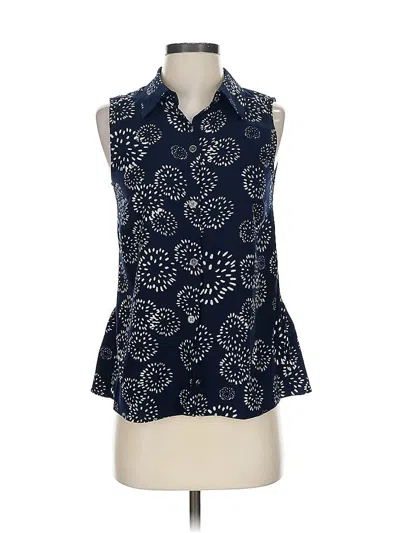Pre-owned Cabi Sleeveless Blouse In Blue