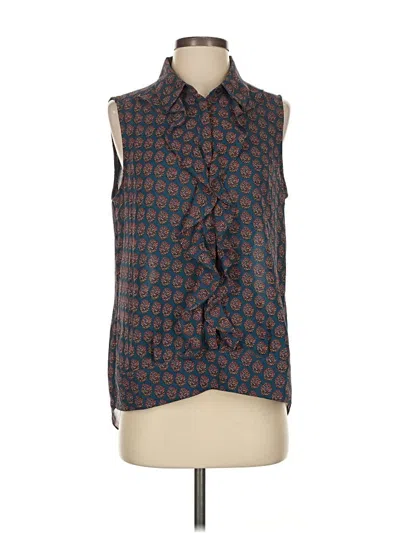 Pre-owned Cabi Sleeveless Blouse In Blue