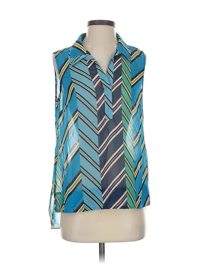 Pre-owned Cabi Sleeveless Blouse In Blue