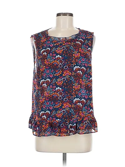 Pre-owned Cabi Sleeveless Blouse In Blue