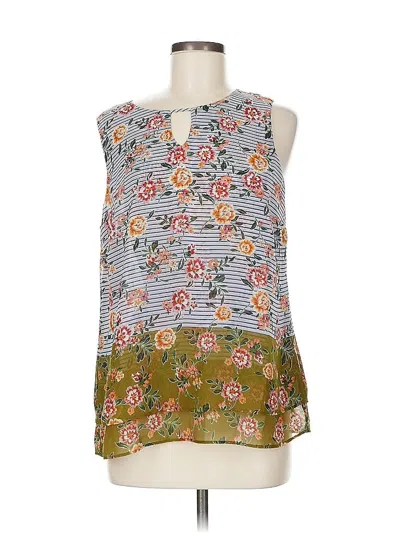 Pre-owned Cabi Sleeveless Blouse In Blue