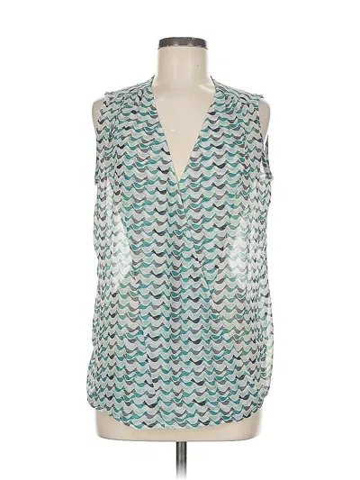 Pre-owned Cabi Sleeveless Blouse In Blue