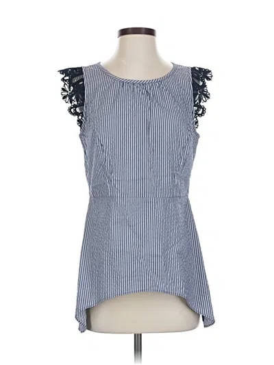 Pre-owned Cabi Sleeveless Blouse In Blue
