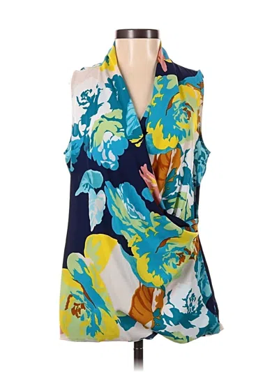 Pre-owned Cabi Sleeveless Blouse In Blue