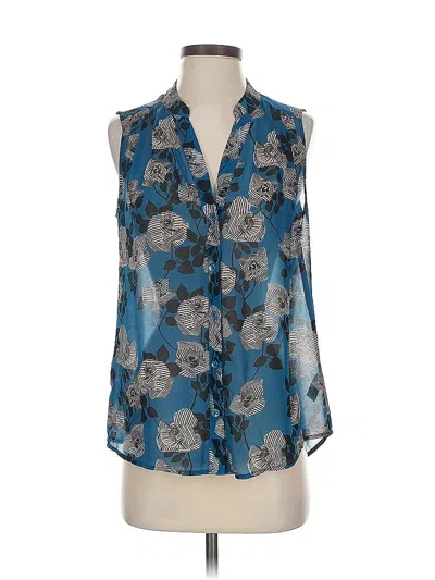 Pre-owned Cabi Sleeveless Blouse In Blue