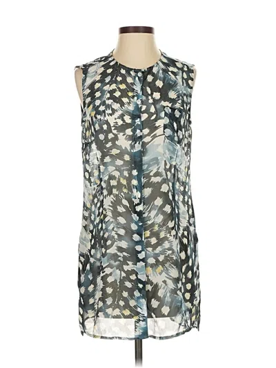 Pre-owned Cabi Sleeveless Blouse In Blue