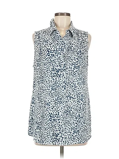 Pre-owned Cabi Sleeveless Blouse In Blue