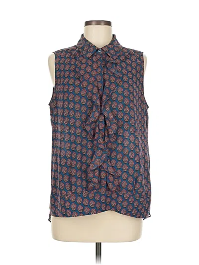 Pre-owned Cabi Sleeveless Blouse In Blue