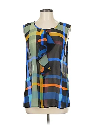 Pre-owned Cabi Sleeveless Blouse In Blue