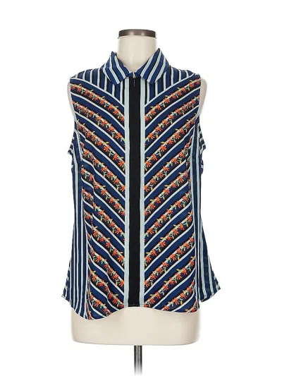 Pre-owned Cabi Sleeveless Blouse In Blue