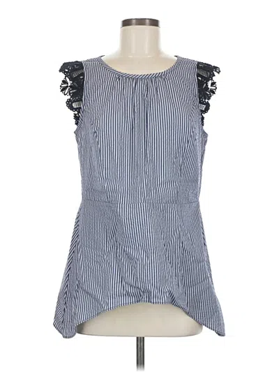 Pre-owned Cabi Sleeveless Blouse In Blue