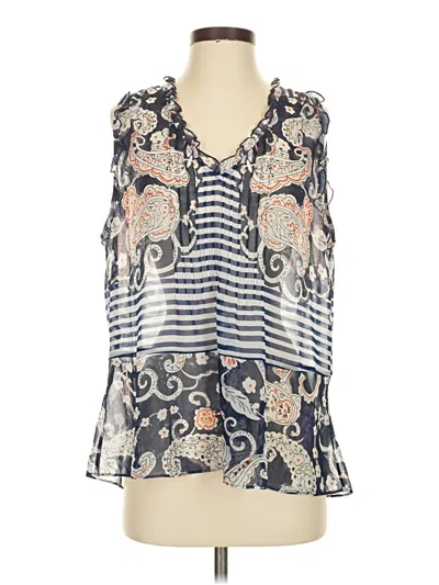 Pre-owned Cabi Sleeveless Blouse In Blue