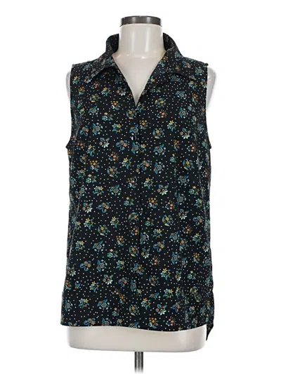 Pre-owned Cabi Sleeveless Blouse In Blue