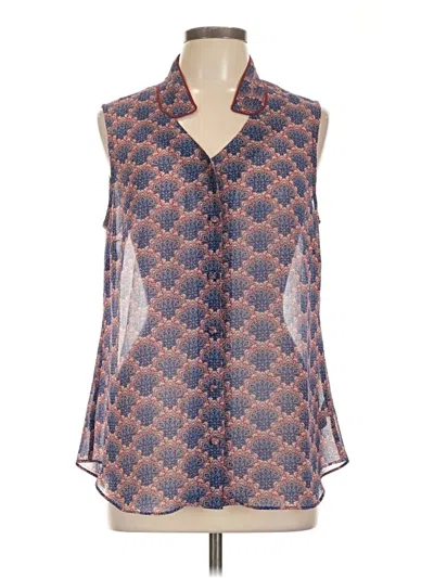 Pre-owned Cabi Sleeveless Blouse In Blue