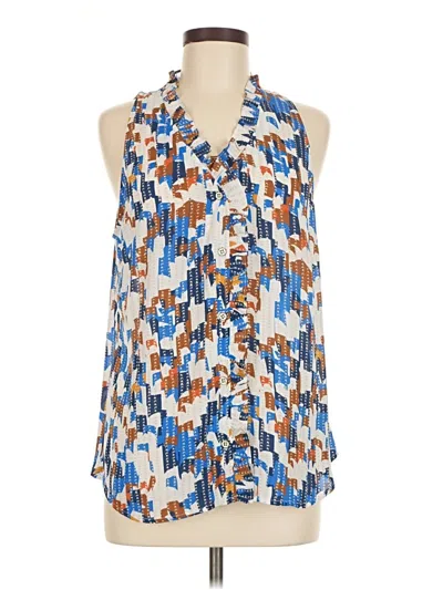 Pre-owned Cabi Sleeveless Blouse In Blue