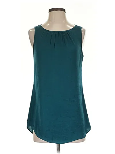 Pre-owned Cabi Sleeveless Blouse In Blue