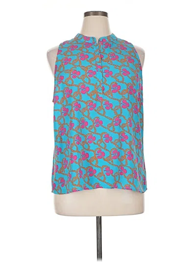 Pre-owned Cabi Sleeveless Blouse In Blue