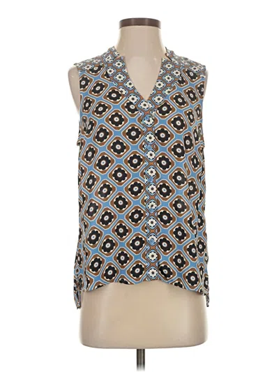 Pre-owned Cabi Sleeveless Blouse In Blue