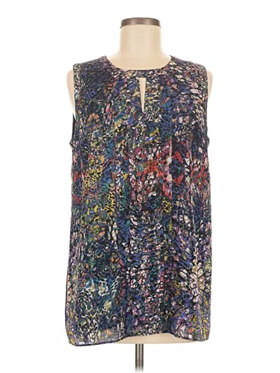 Pre-owned Cabi Sleeveless Blouse In Blue