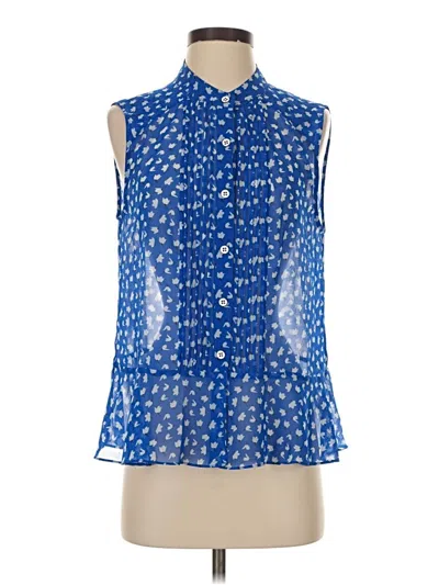 Pre-owned Cabi Sleeveless Blouse In Blue