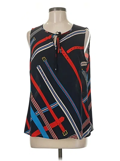 Pre-owned Cabi Sleeveless Blouse In Blue
