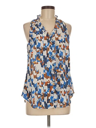 Pre-owned Cabi Sleeveless Blouse In Blue