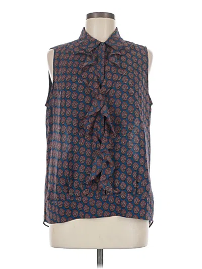 Pre-owned Cabi Sleeveless Blouse In Blue