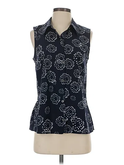 Pre-owned Cabi Sleeveless Blouse In Blue