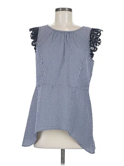 Pre-owned Cabi Sleeveless Blouse In Blue