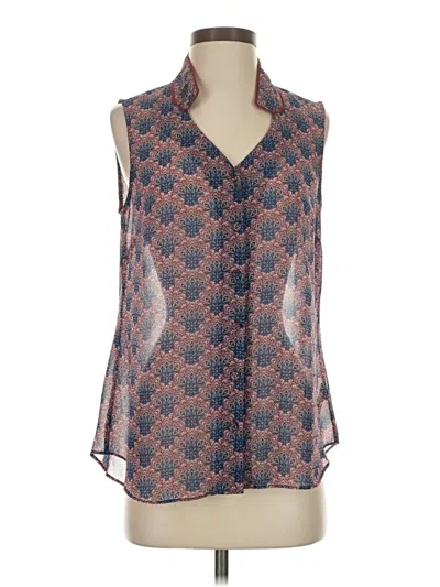 Pre-owned Cabi Sleeveless Blouse In Blue