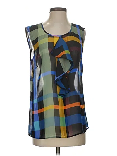 Pre-owned Cabi Sleeveless Blouse In Blue