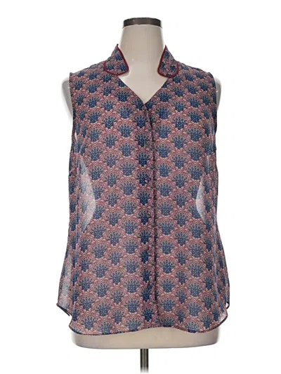 Pre-owned Cabi Sleeveless Blouse In Blue