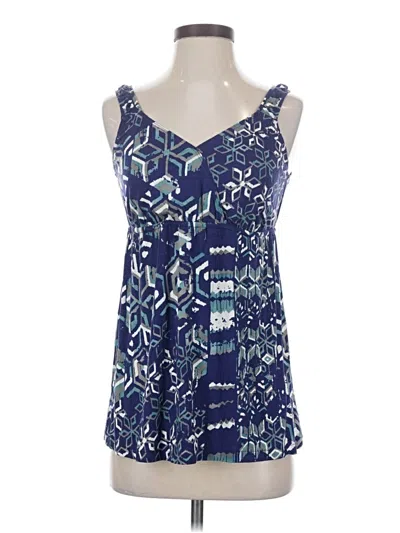 Pre-owned Cabi Sleeveless Blouse In Blue