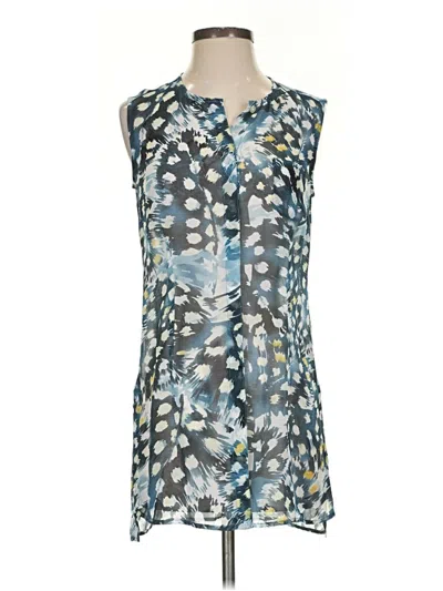Pre-owned Cabi Sleeveless Blouse In Blue